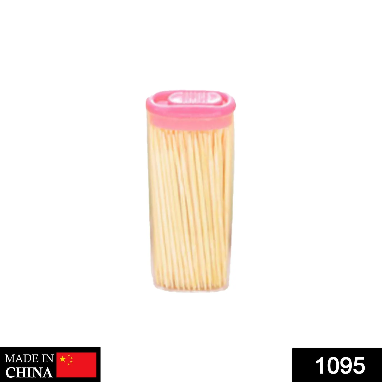 1095 Bamboo Toothpicks with Dispenser Boxq