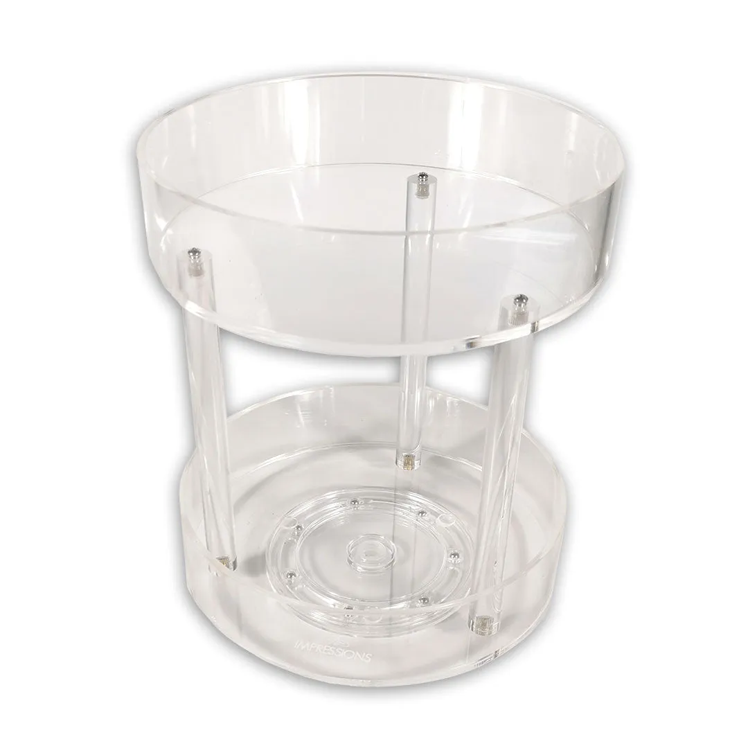 2-Tier Large Rotating Acrylic Organizer