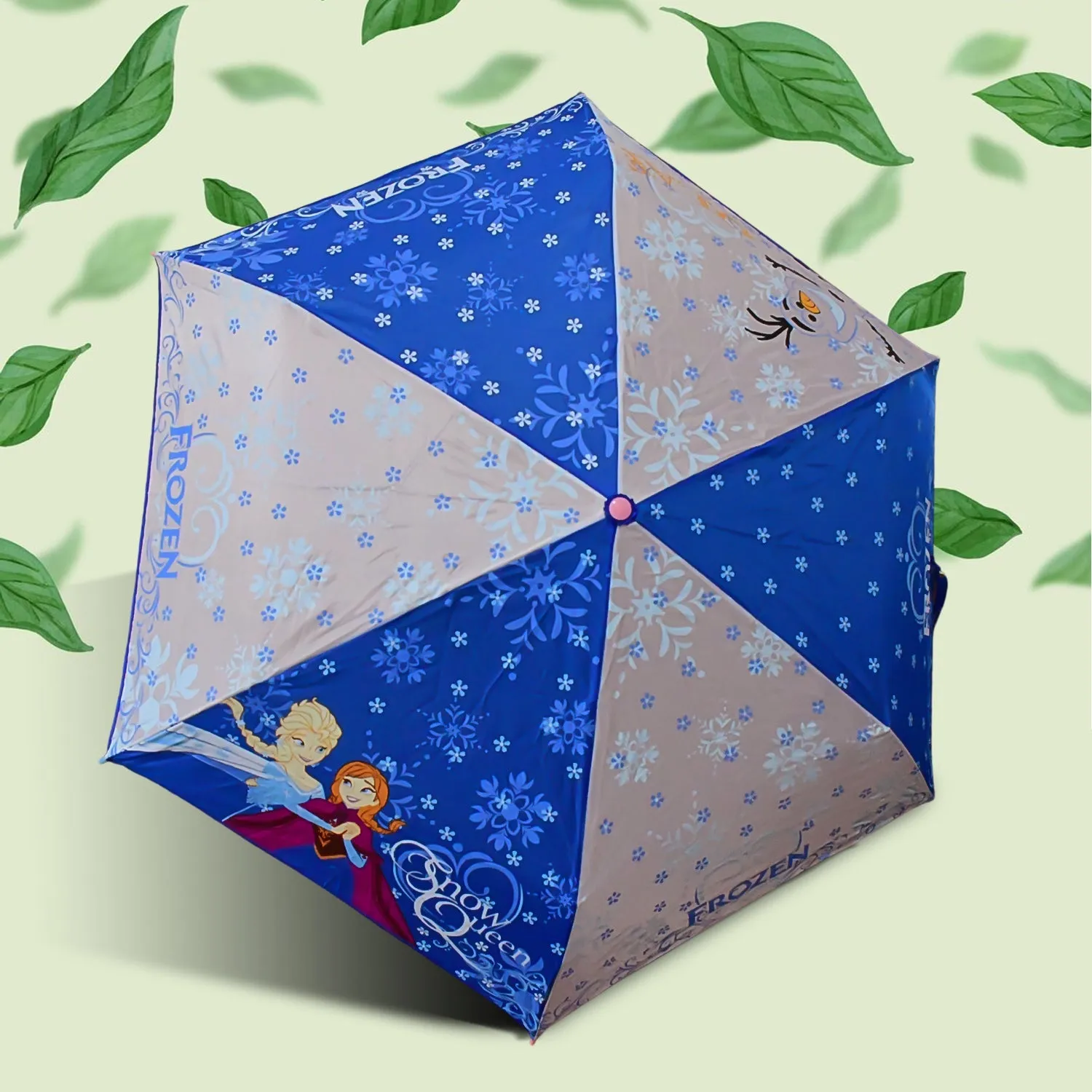 3-Fold U-Shape Handle Umbrella Summer Sun and Rain Protection Foldable Cute Umbrella || UV Protection Rain Sun Umbrella || Travel Accessories || Umbrella for Children, Girls, and Boys (1 Pc / With Case)