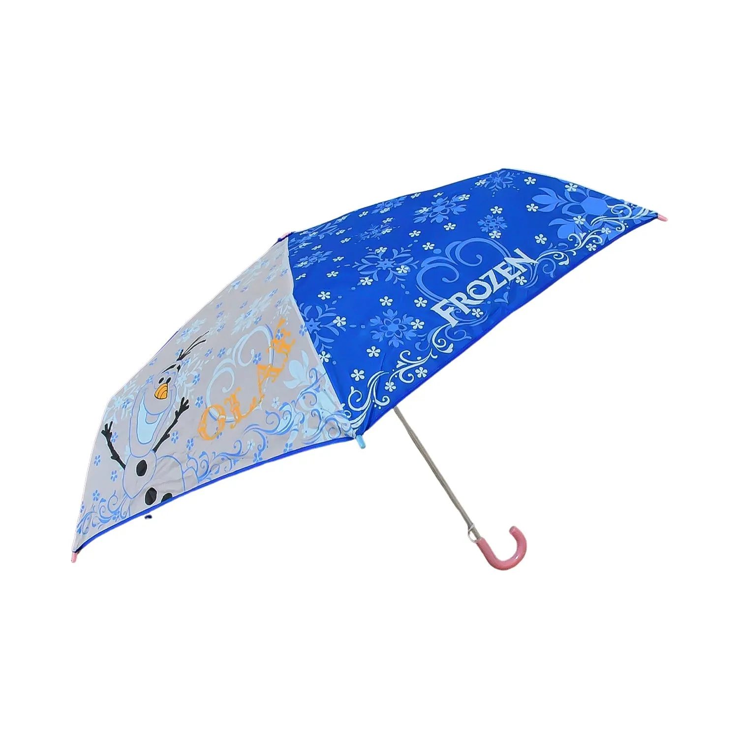 3-Fold U-Shape Handle Umbrella Summer Sun and Rain Protection Foldable Cute Umbrella || UV Protection Rain Sun Umbrella || Travel Accessories || Umbrella for Children, Girls, and Boys (1 Pc / With Case)