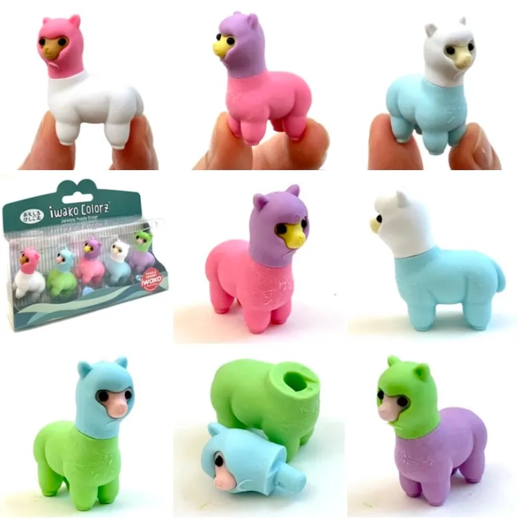 38461 Iwako Colorz Llama Erasers-12