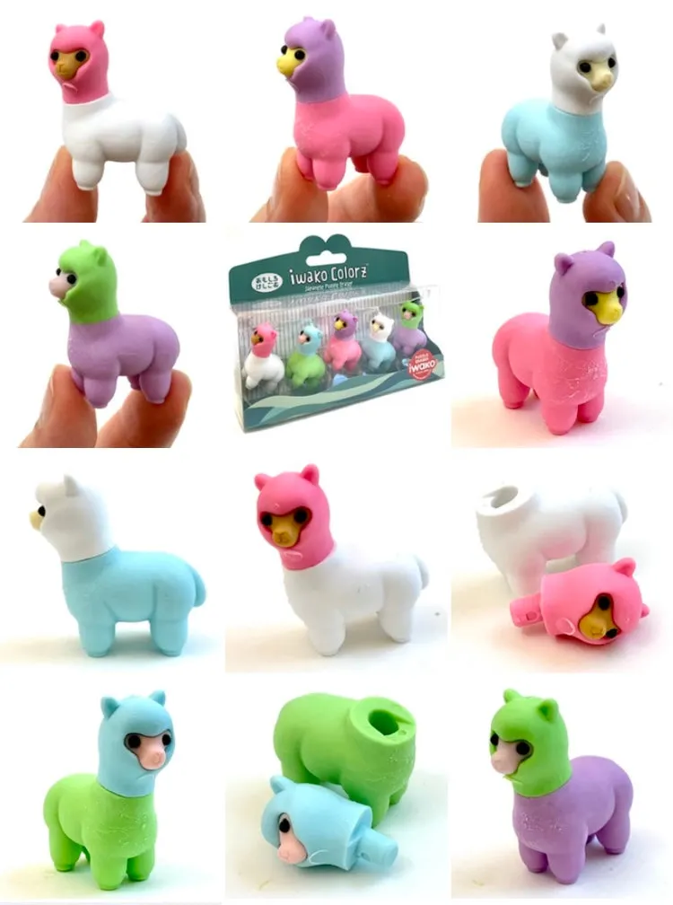 38461 Iwako Colorz Llama Erasers-12