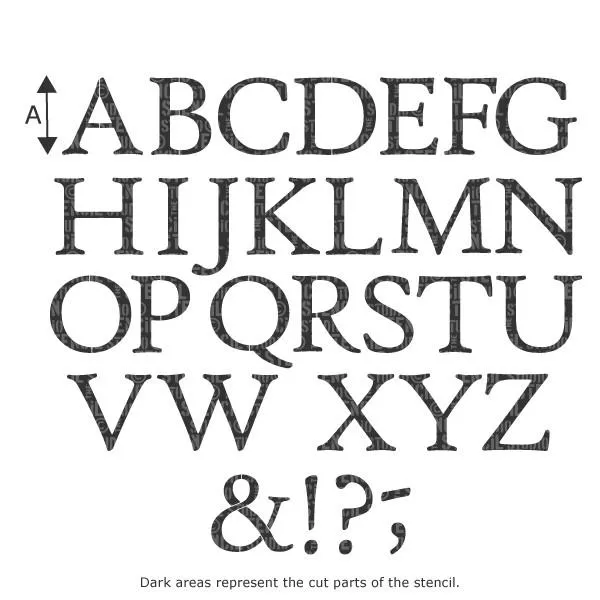 Alphabet Letter Stencil Set