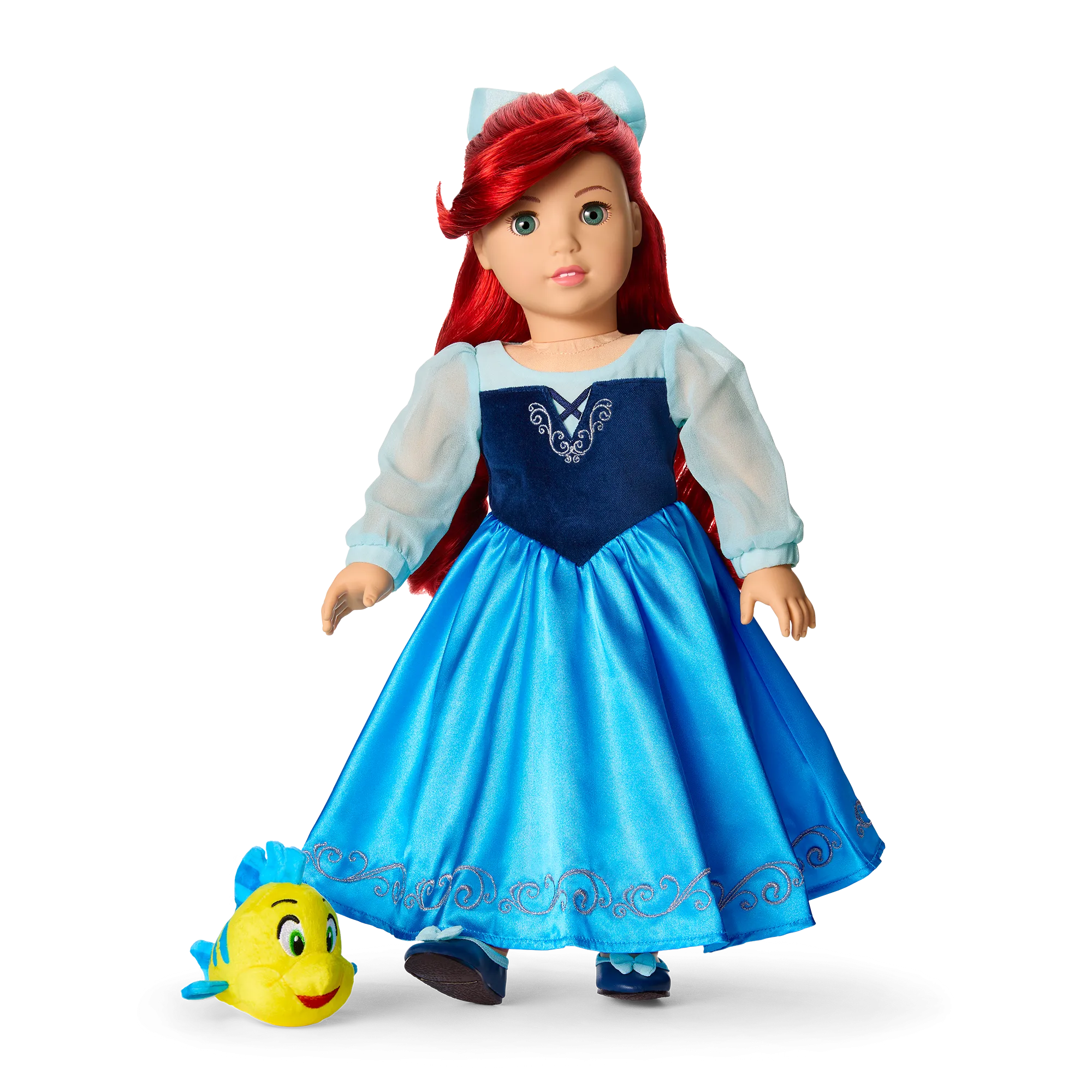 American Girl® Disney Princess Ariel Day Dress, Flounder & Accessories for 18-inch Dolls