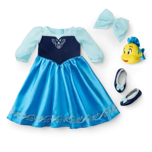 American Girl® Disney Princess Ariel Day Dress, Flounder & Accessories for 18-inch Dolls