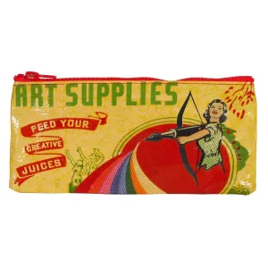 Art Supplies Feed Your Creative Juices Pencil Case in Recycled Material