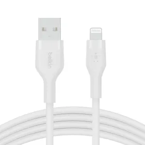 Belkin Usb-A To Lighting, Silicone, 1M, White