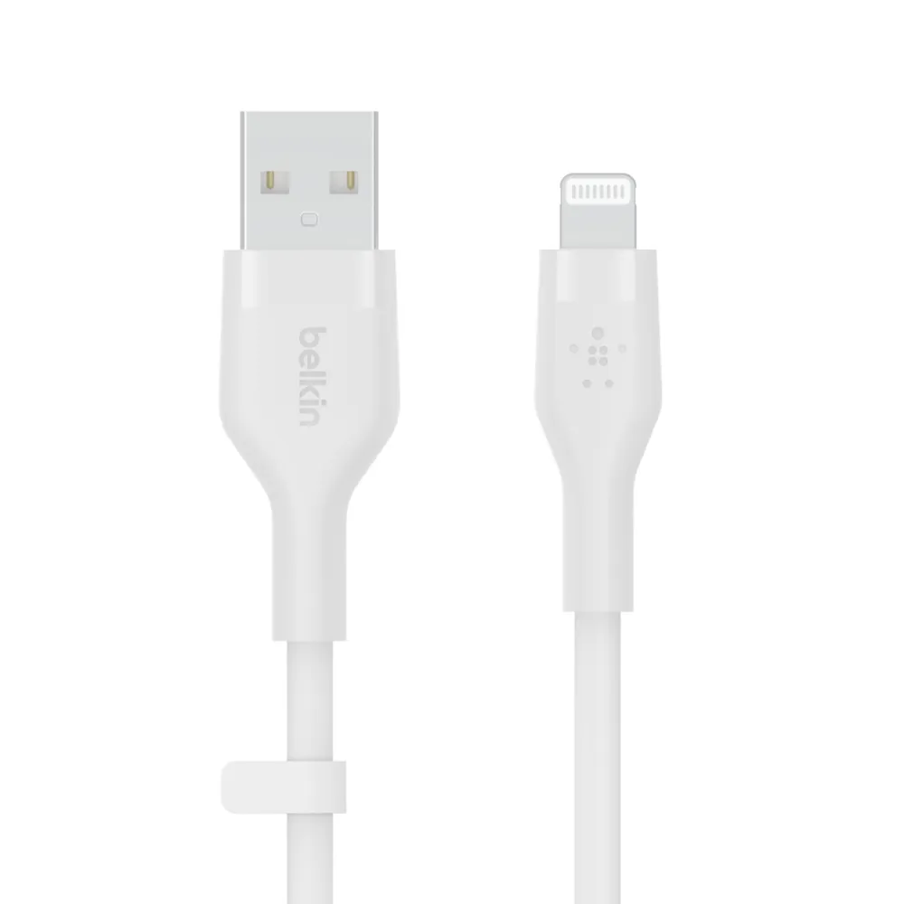 Belkin Usb-A To Lighting, Silicone, 1M, White