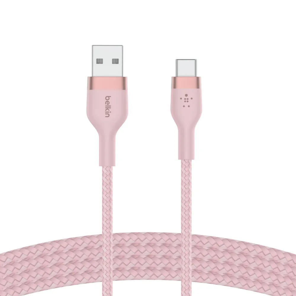 Belkin Usb-A To Usb-C, Braid Sil, 1M, Pink Magnetic Management