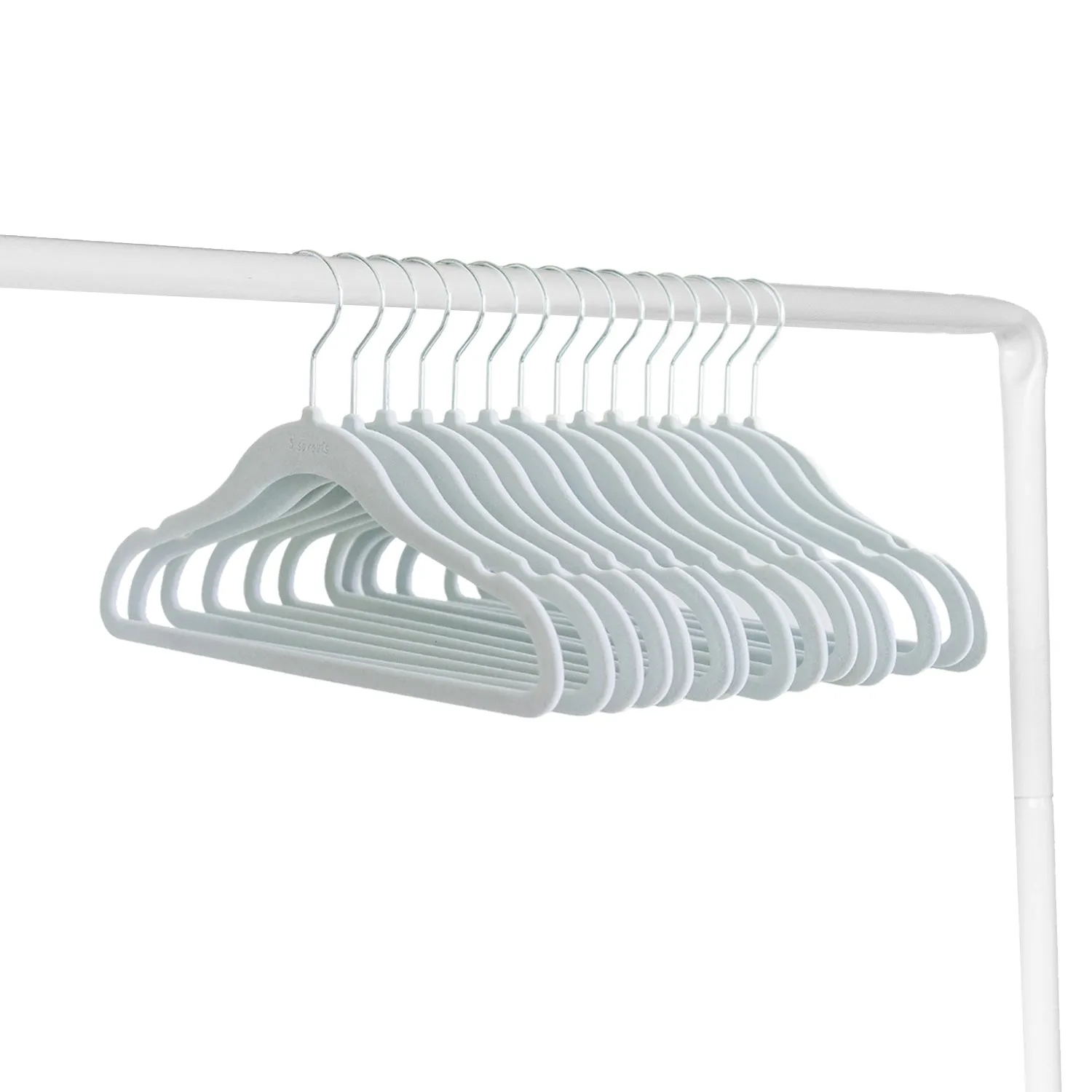 blue velvet non-slip hangers (30 per set)