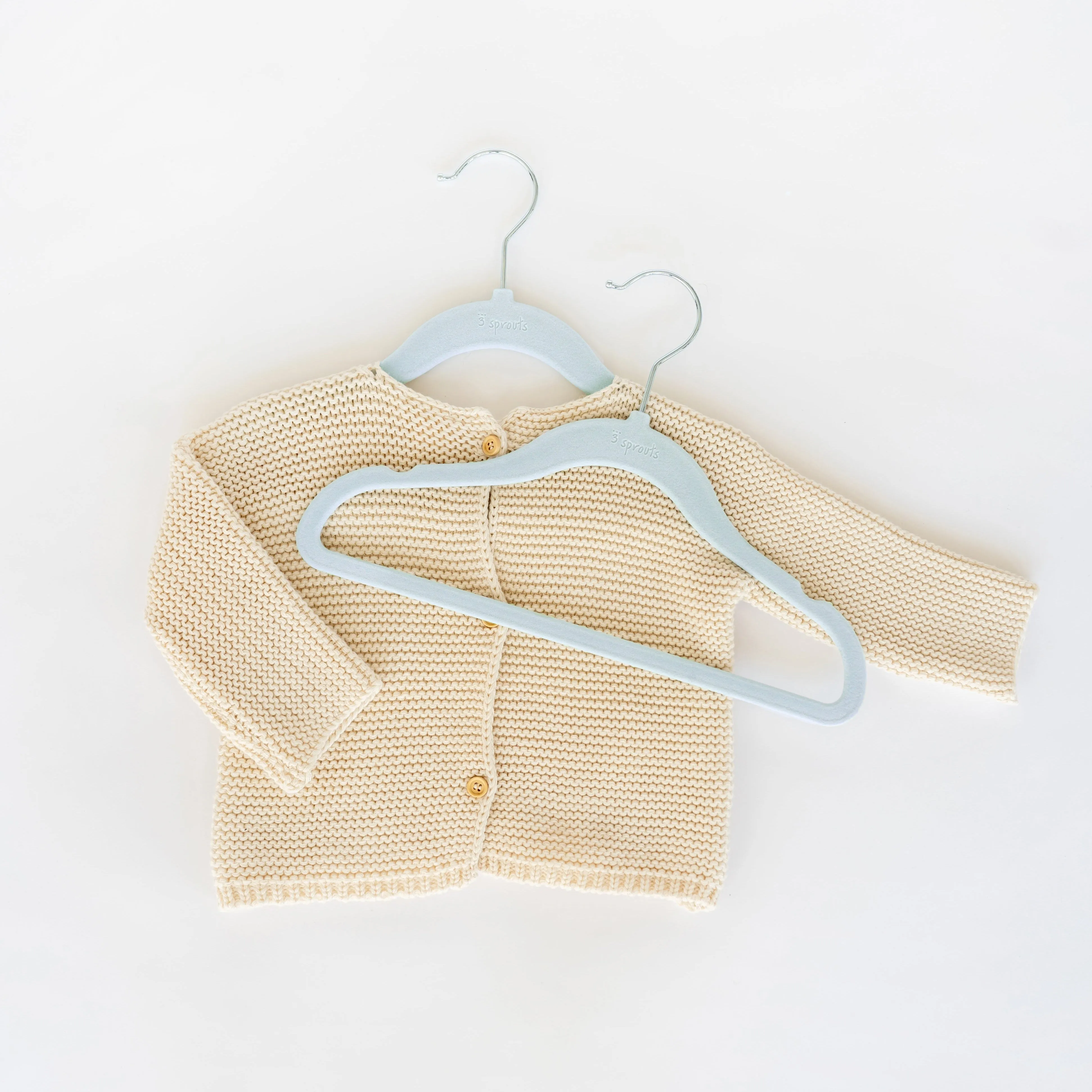 blue velvet non-slip hangers (30 per set)