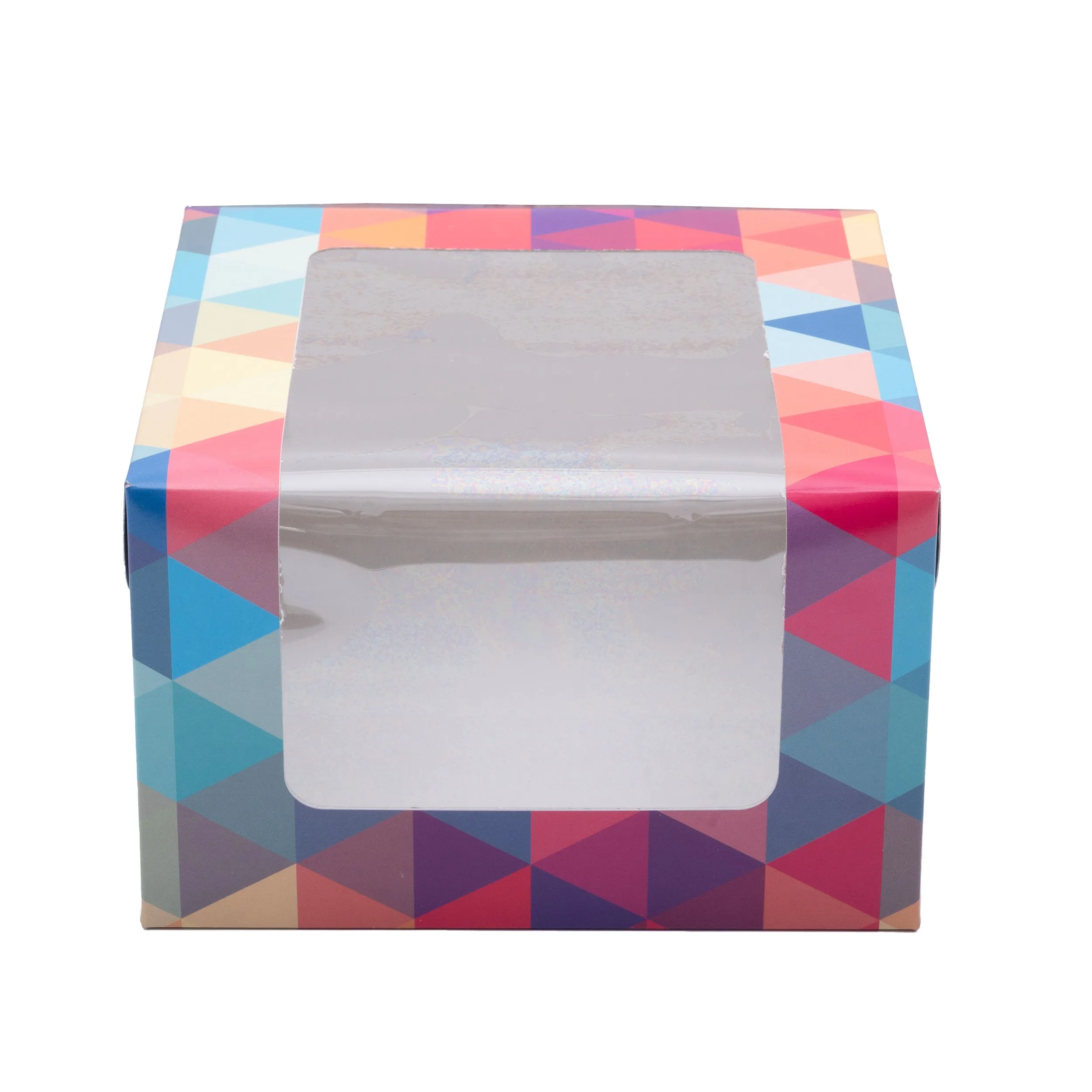 Cake Box With L-Shaped Window | Polygon Design | Pack of 25