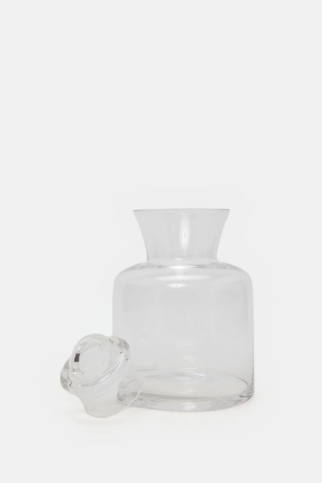 Clear Glass Plain Canister Jar (Medium)