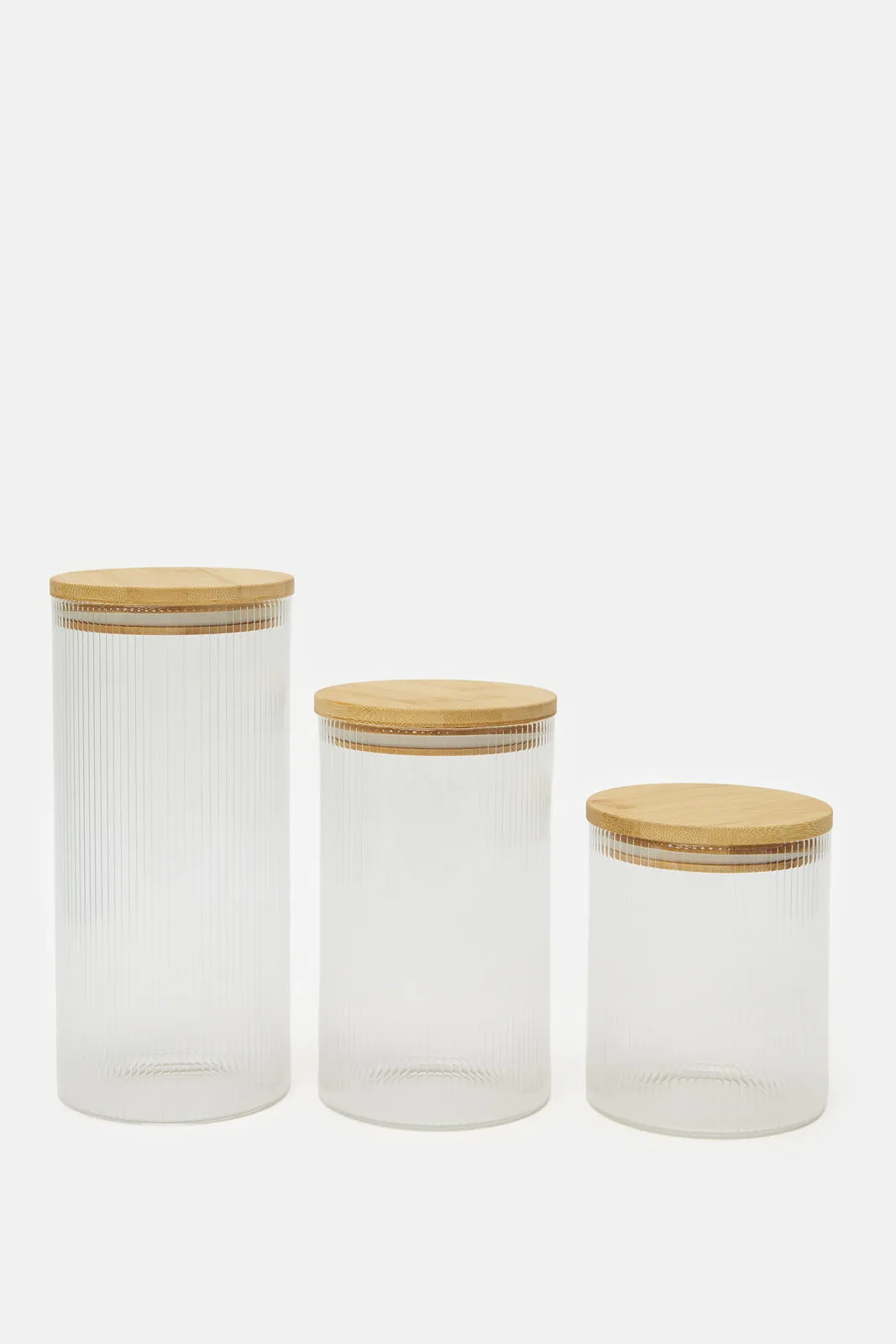 Clear Storage Jar Set (3 Piece)