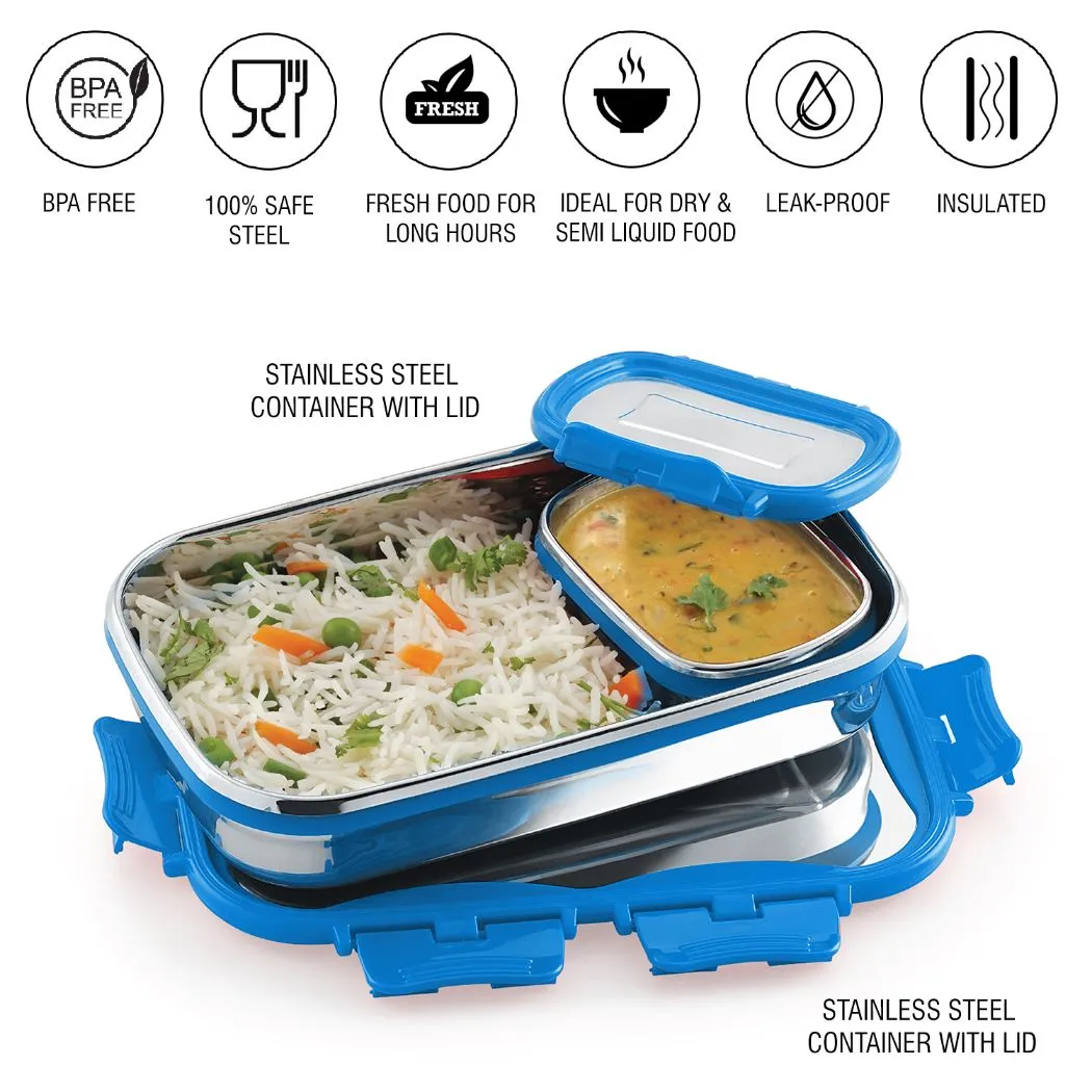 Click It Stainless Steel Lunch Box, Big