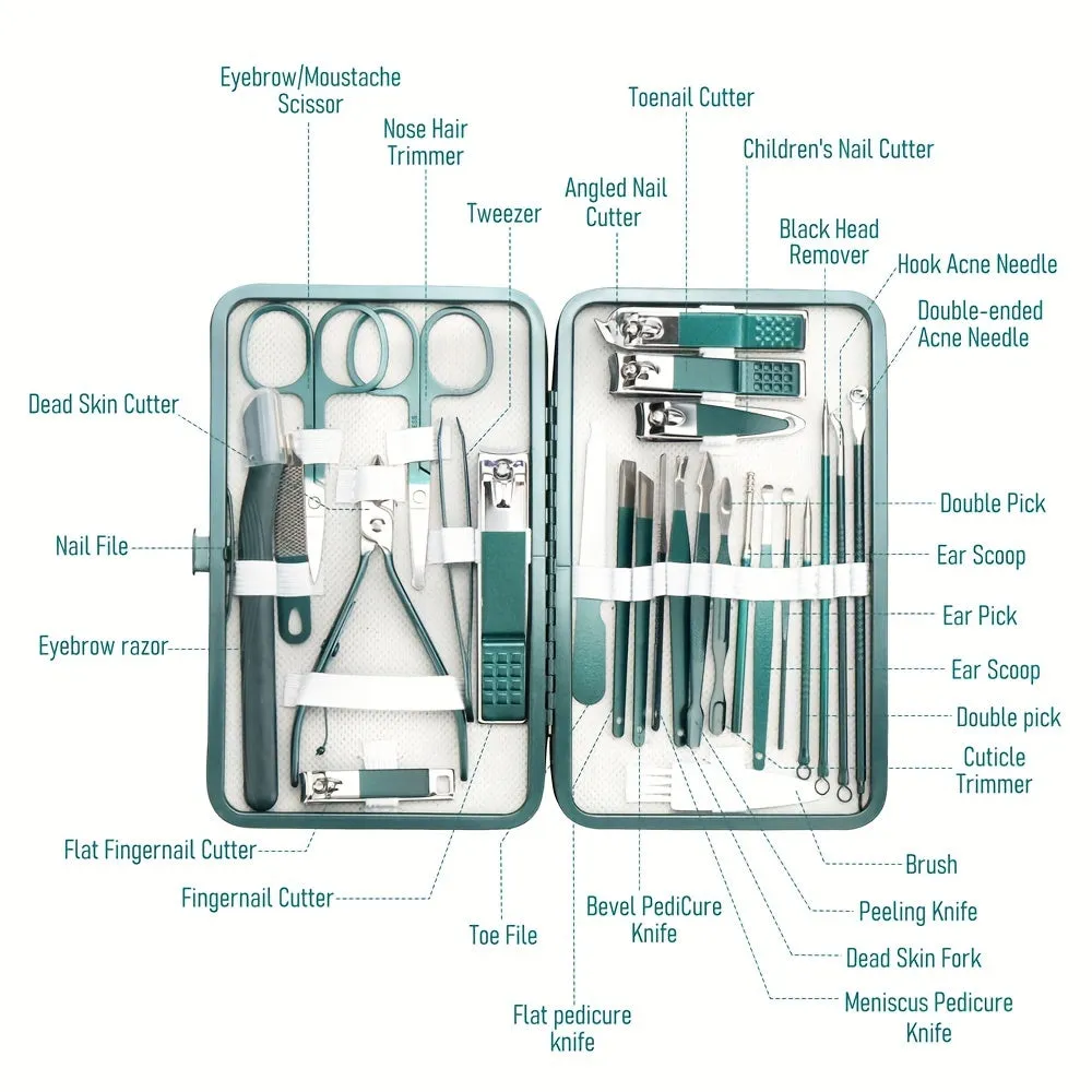 Convenient Multi-purpose Grooming Kit With Portable Travel Case