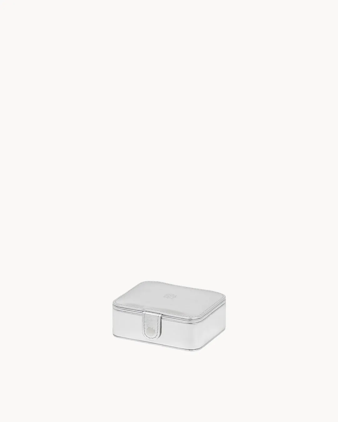 Dainty Silver Metallic Jewellery Box