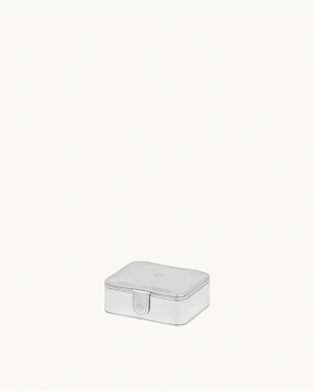 Dainty Silver Metallic Jewellery Box