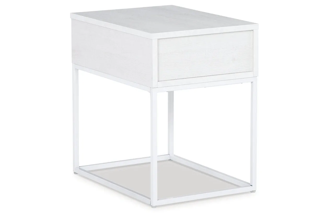 Deznee White Lift-top Coffee Table and 2 End Tables