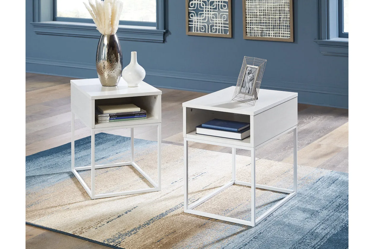 Deznee White Lift-top Coffee Table and 2 End Tables