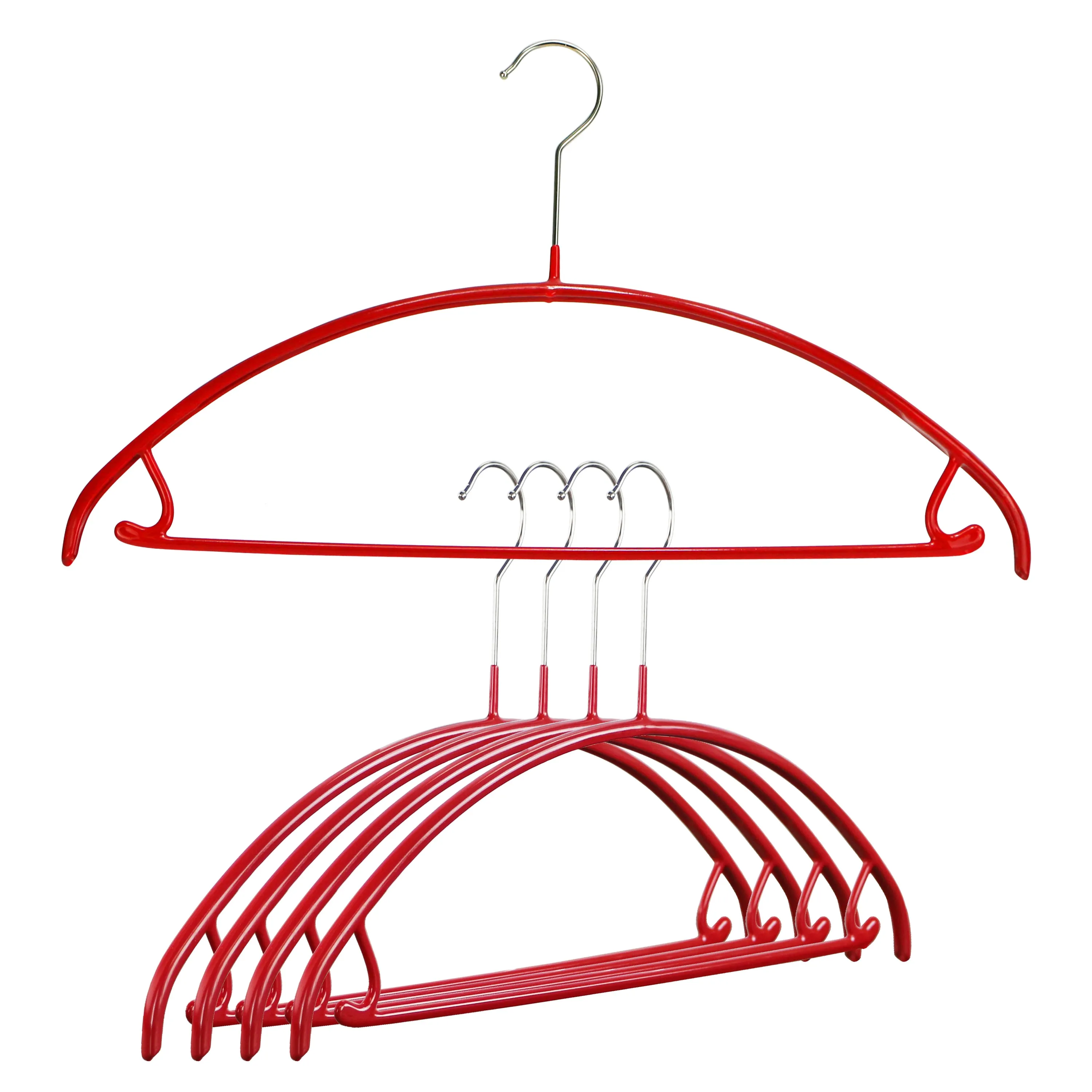 Euro Shirt, Sweater Hanger with Skirt Hooks, 42-U, New Red