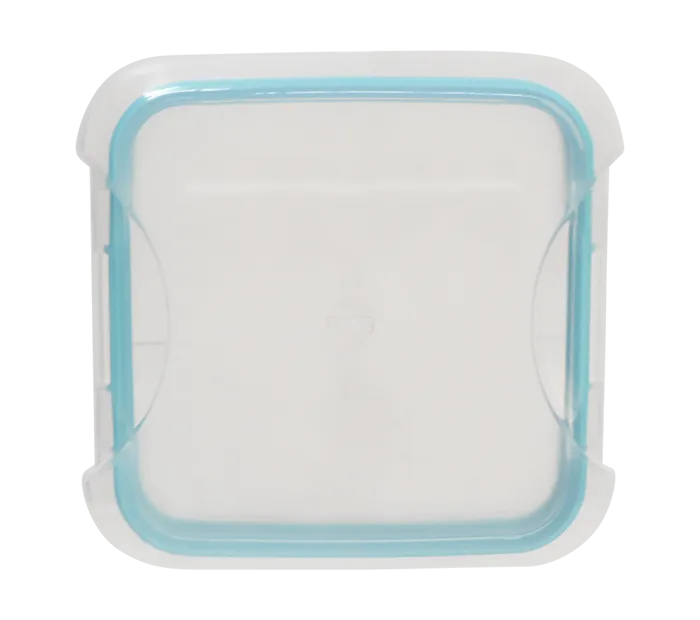 Fresh Seal Clips Food Containers, Square, Teal, 430ml, 975ml, 1.9L