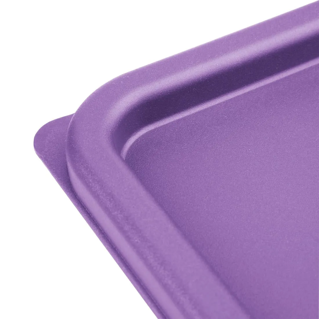 FX145 Hygiplas Square Food Storage Container Lid Purple Large