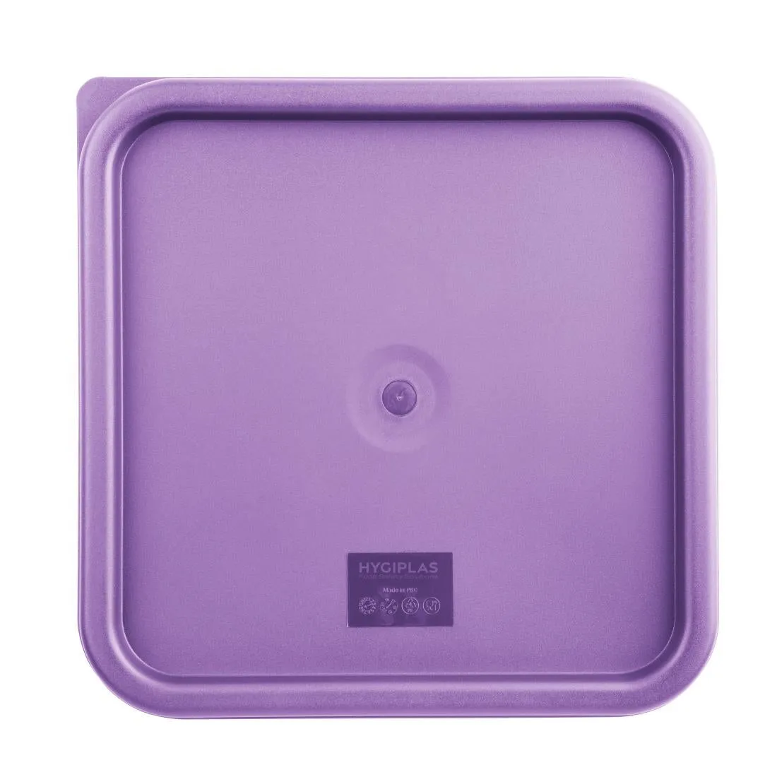 FX145 Hygiplas Square Food Storage Container Lid Purple Large