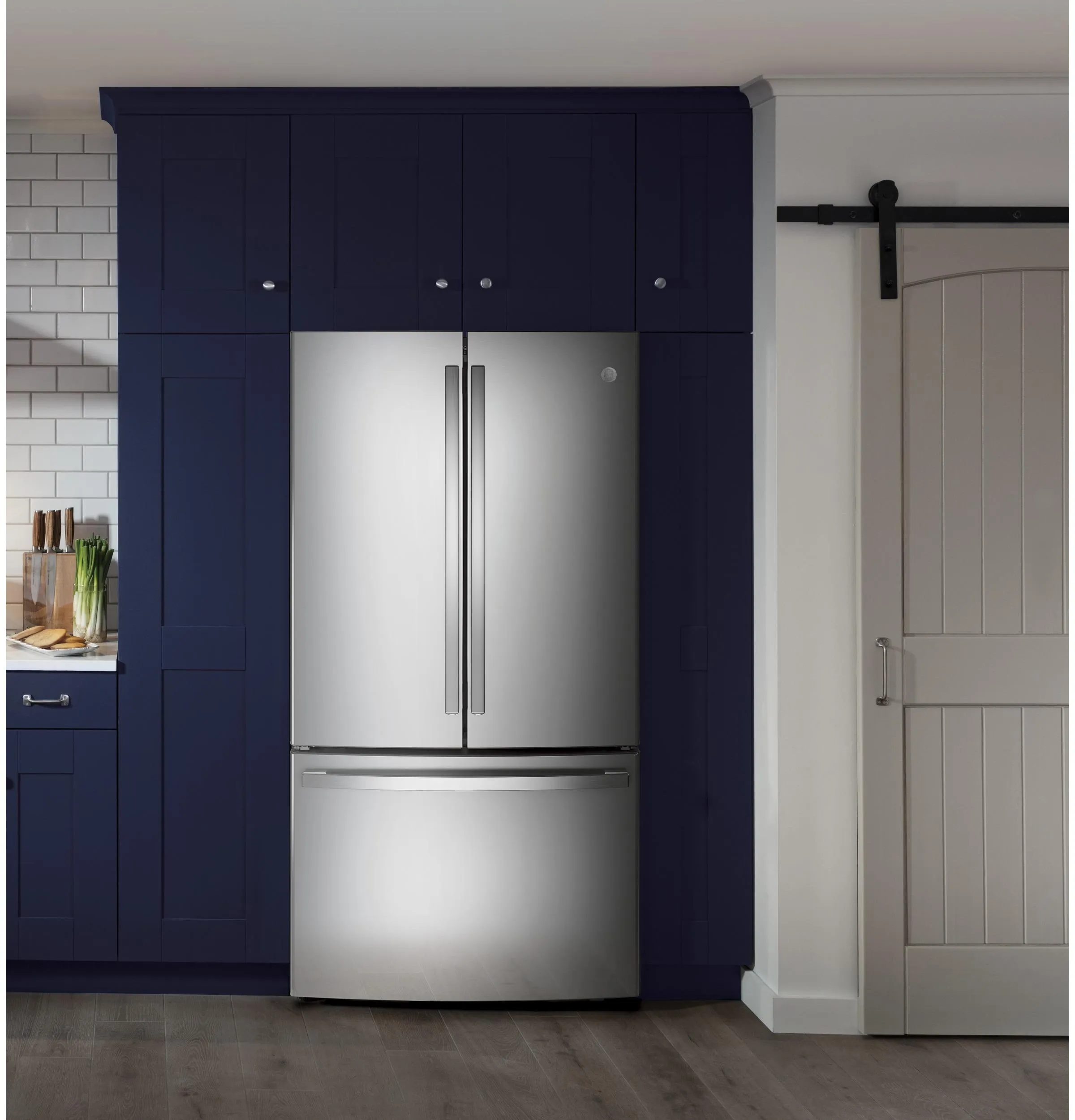 GNE29GYNFS GE® ENERGY STAR® 28.7 Cu. Ft. Fingerprint Resistant French-Door Refrigerator