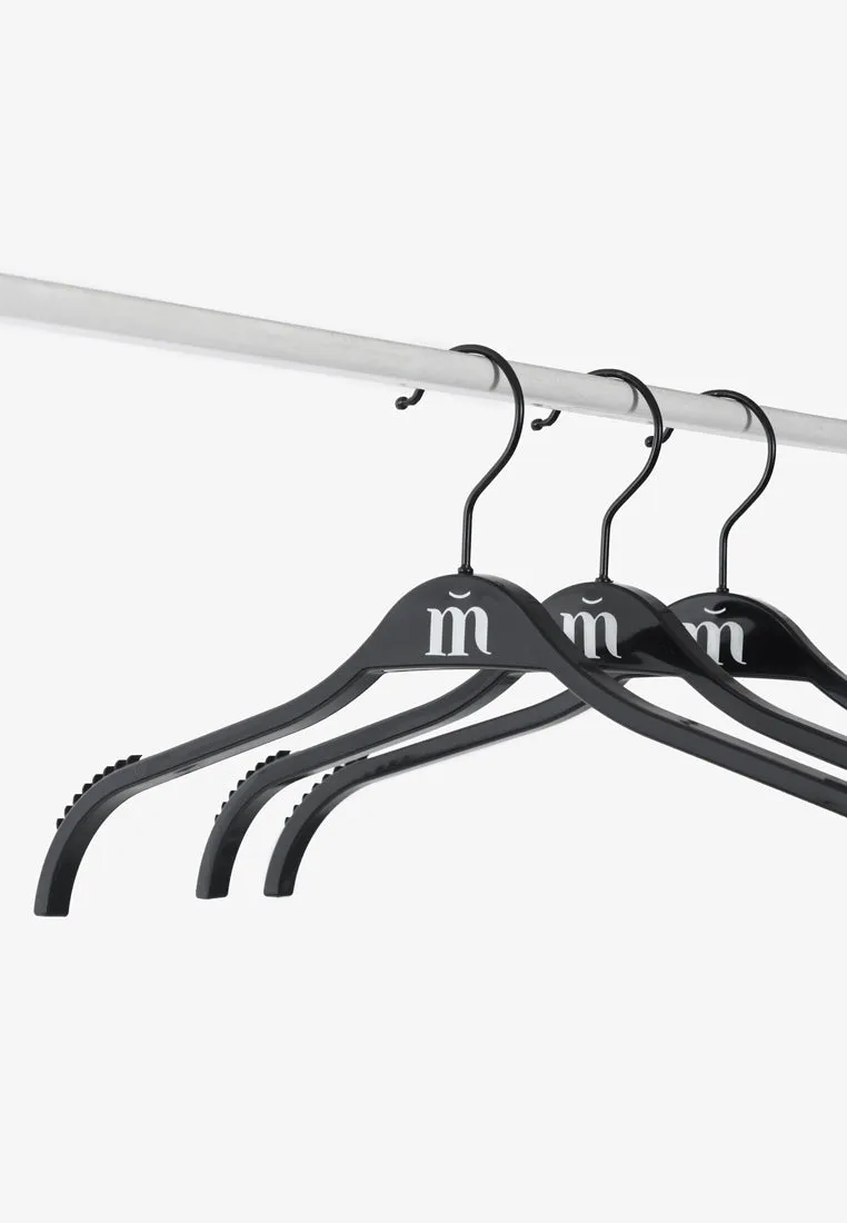 Hether Plus Size Hangers For Tops (5 pcs) - Black