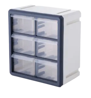 Hexa Cube Storage Box Gray/White