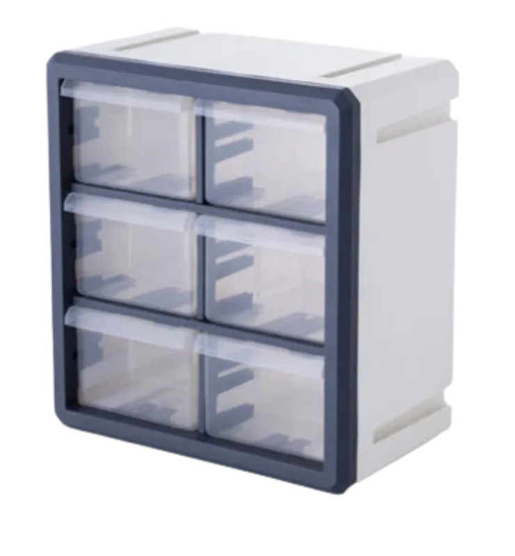 Hexa Cube Storage Box Gray/White