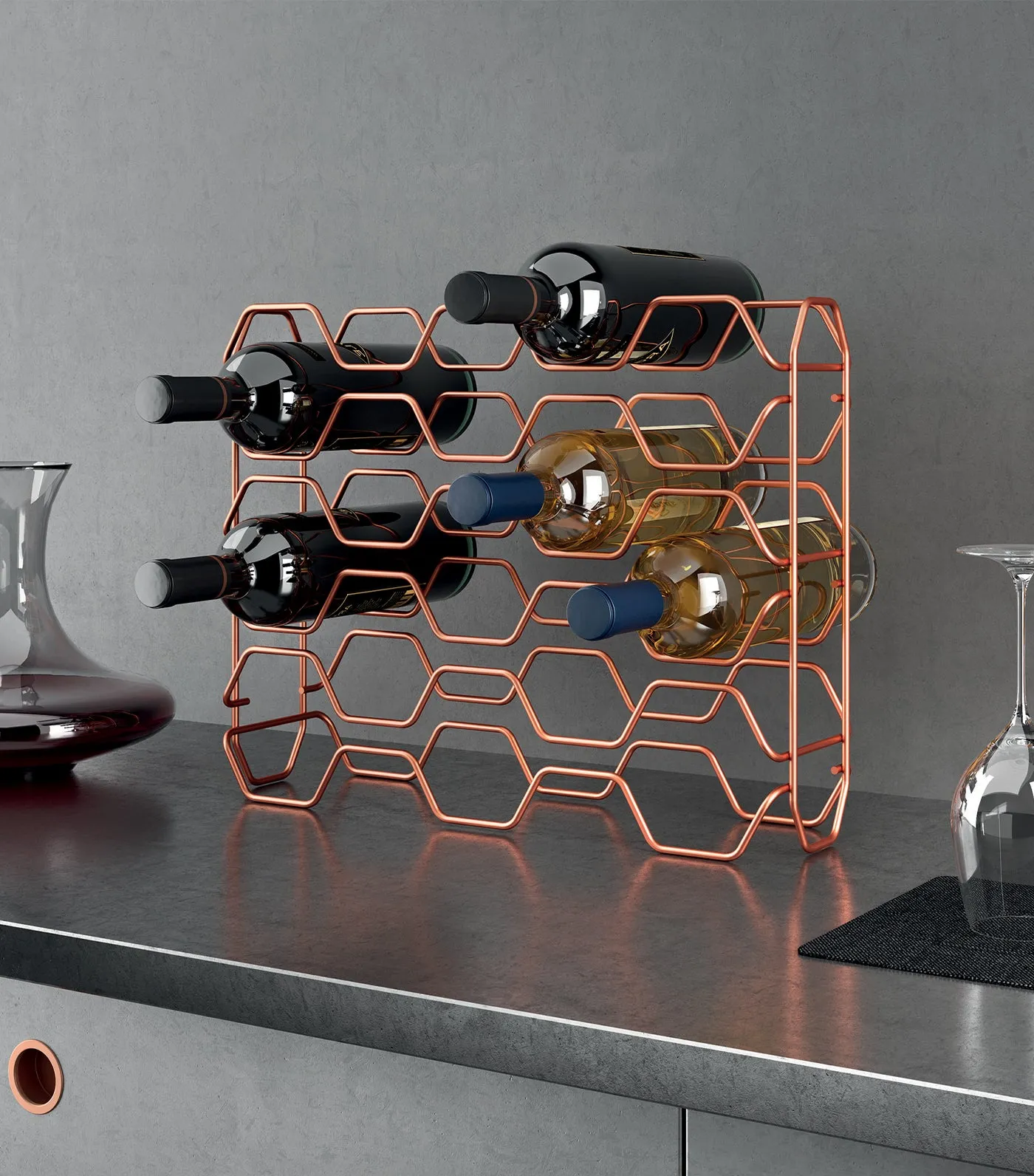 Hexagon Bottle Holder