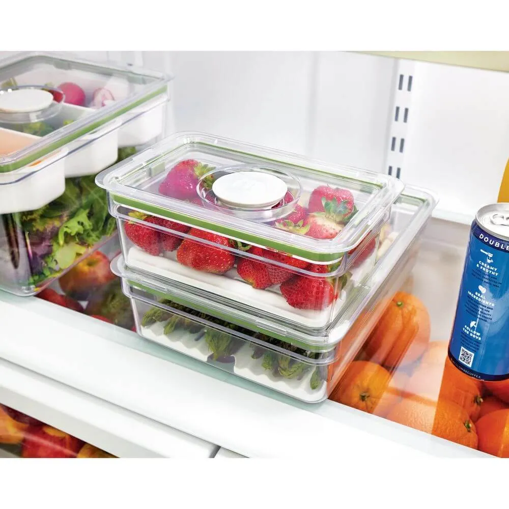 iDesign Fridge Container with Insert Tray Medium Short