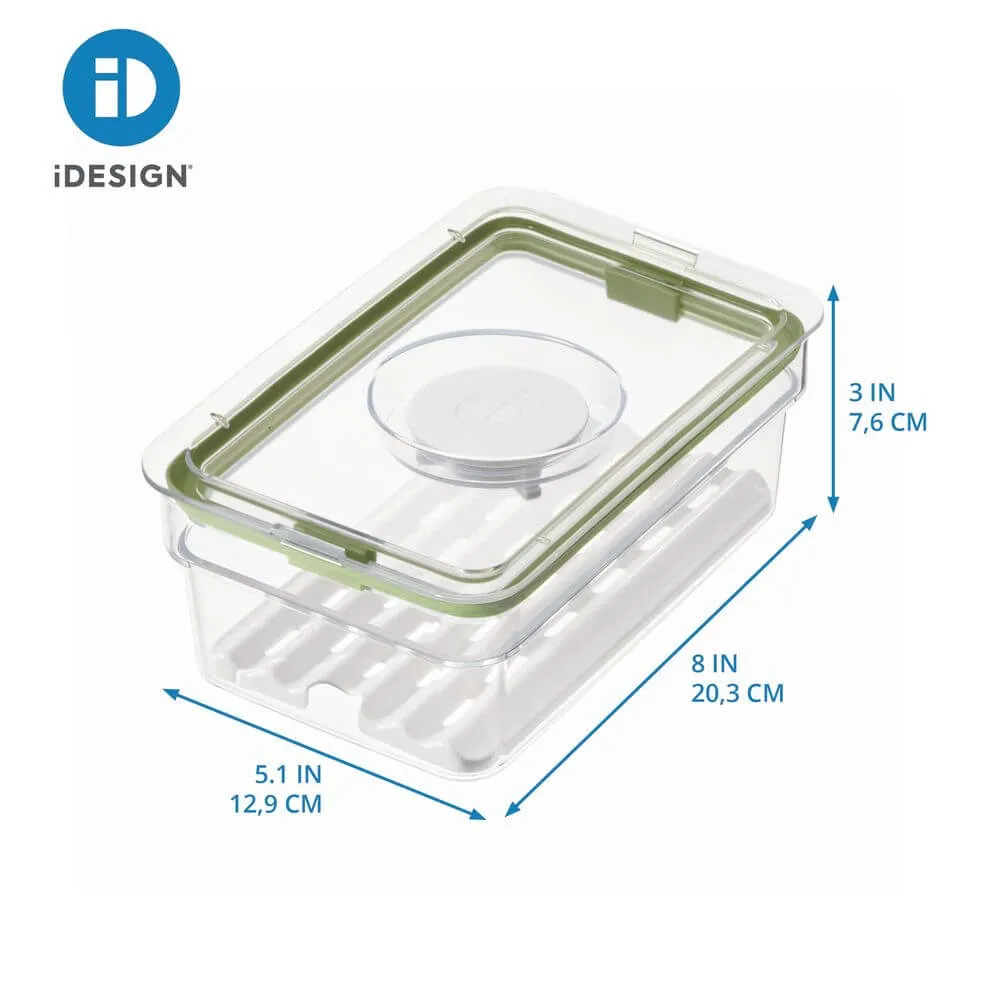 iDesign Fridge Container with Insert Tray Medium Short