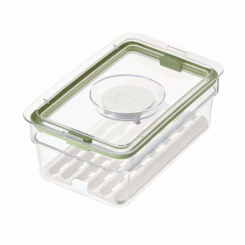 iDesign Fridge Container with Insert Tray Medium Short