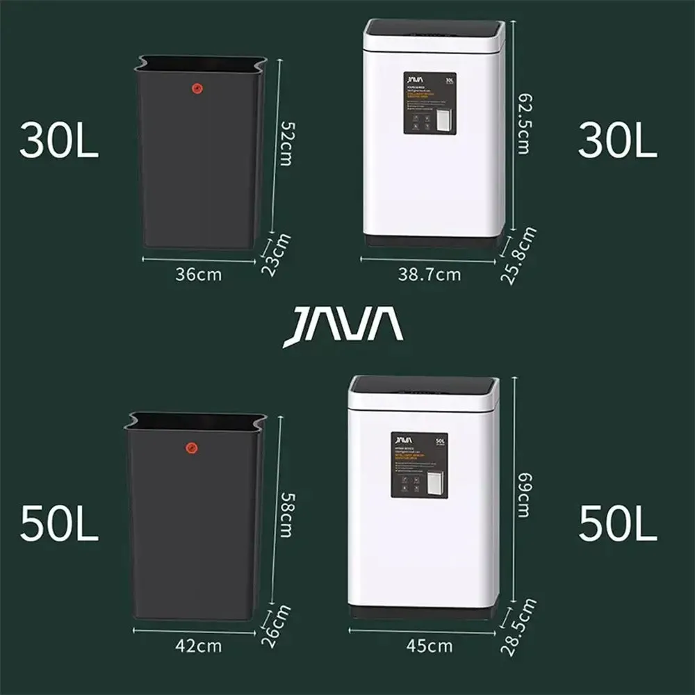 JAVA Sensor Bin | VEGAS | JH8828 | Multiple Size | Dustbin | Trash Bin | Dustbin for Kitchen