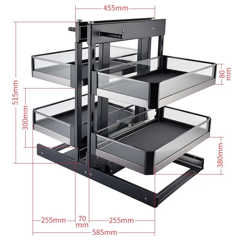 KKPL Kitchen Cabinet Space Savings TCC Glass Panel Magic Corner