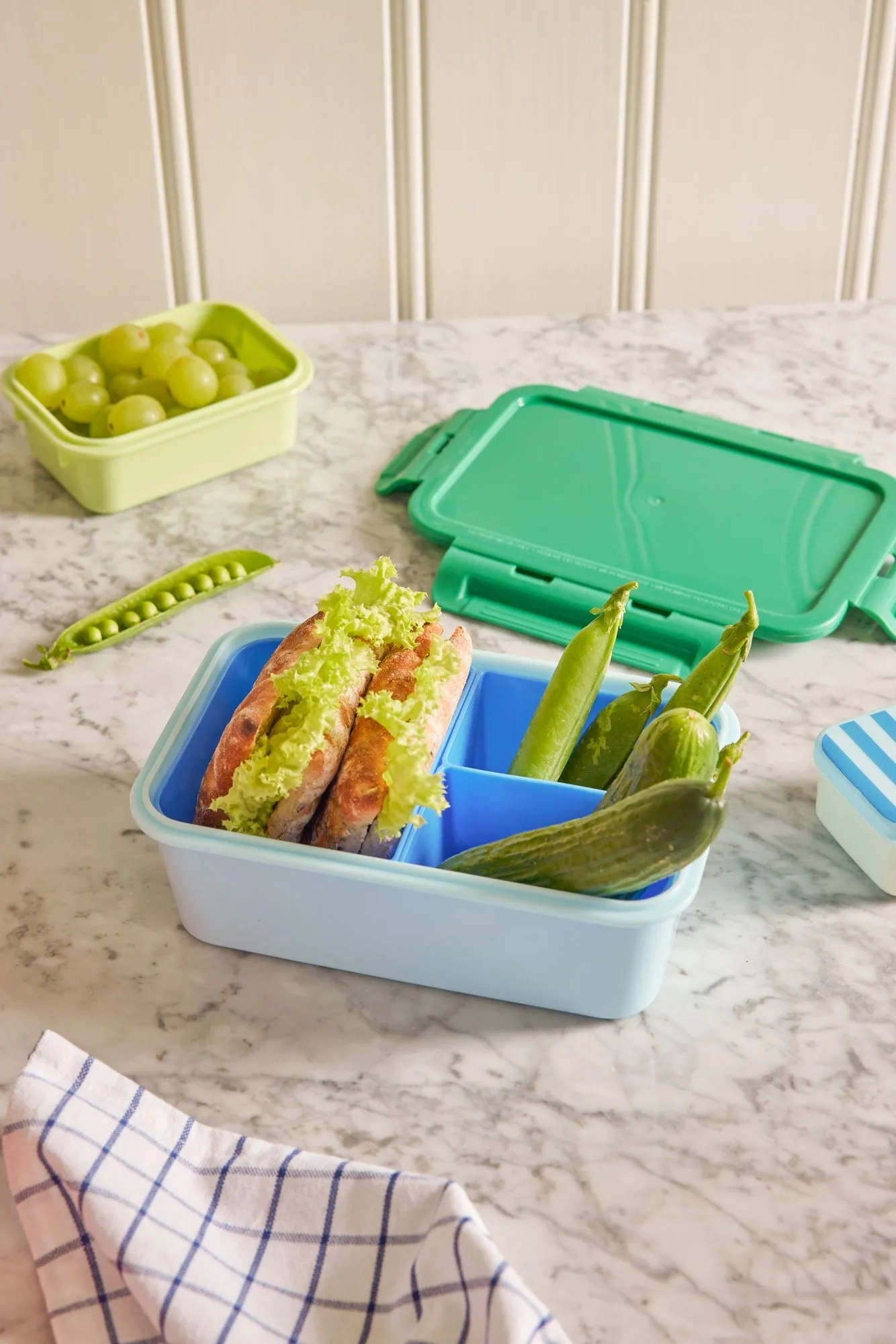 Large Lunch box - Soft Blue