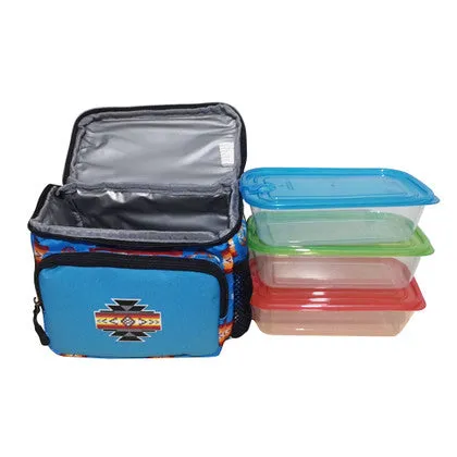 Lunch Bag w/ 3-Piece Tupperware Set