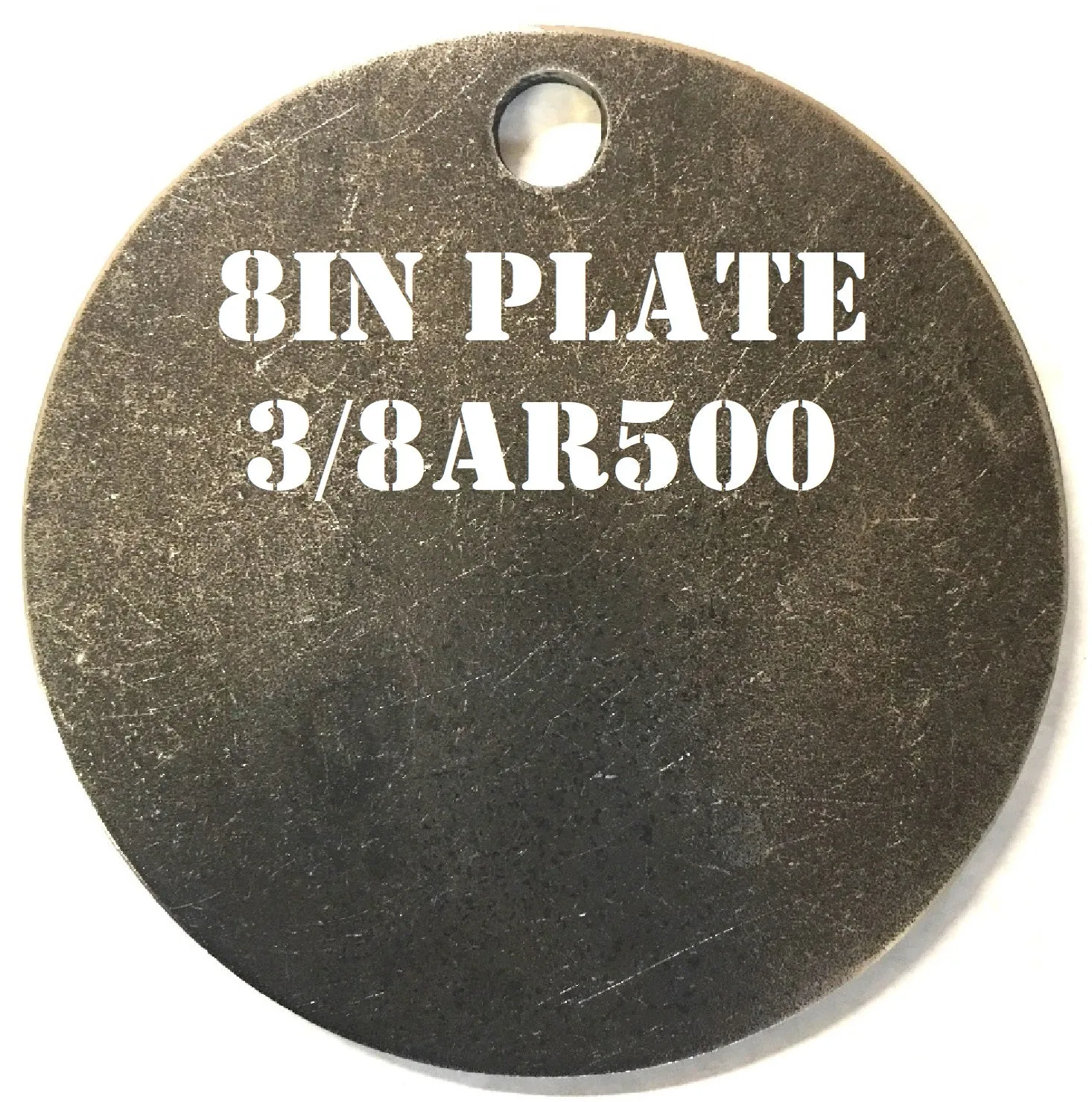 Magnum Target 8 in. AR500 Gong/Hanger NRA Shooting Target - 3/8 Thk Pistol & Rifle Target - 1pc. Steel Target Set - H81AR500