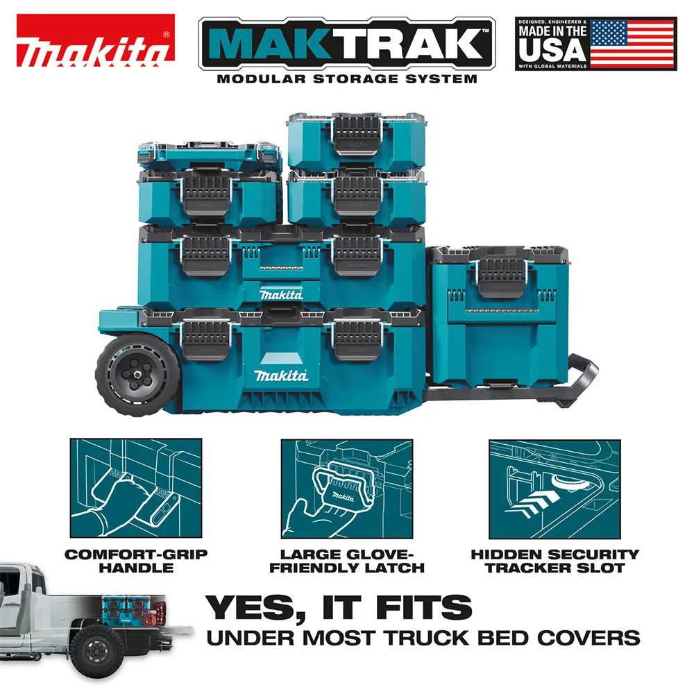 Makita T-90065 MAKTRAK Deep Compact Organizer w/ 5 Organizer Bins