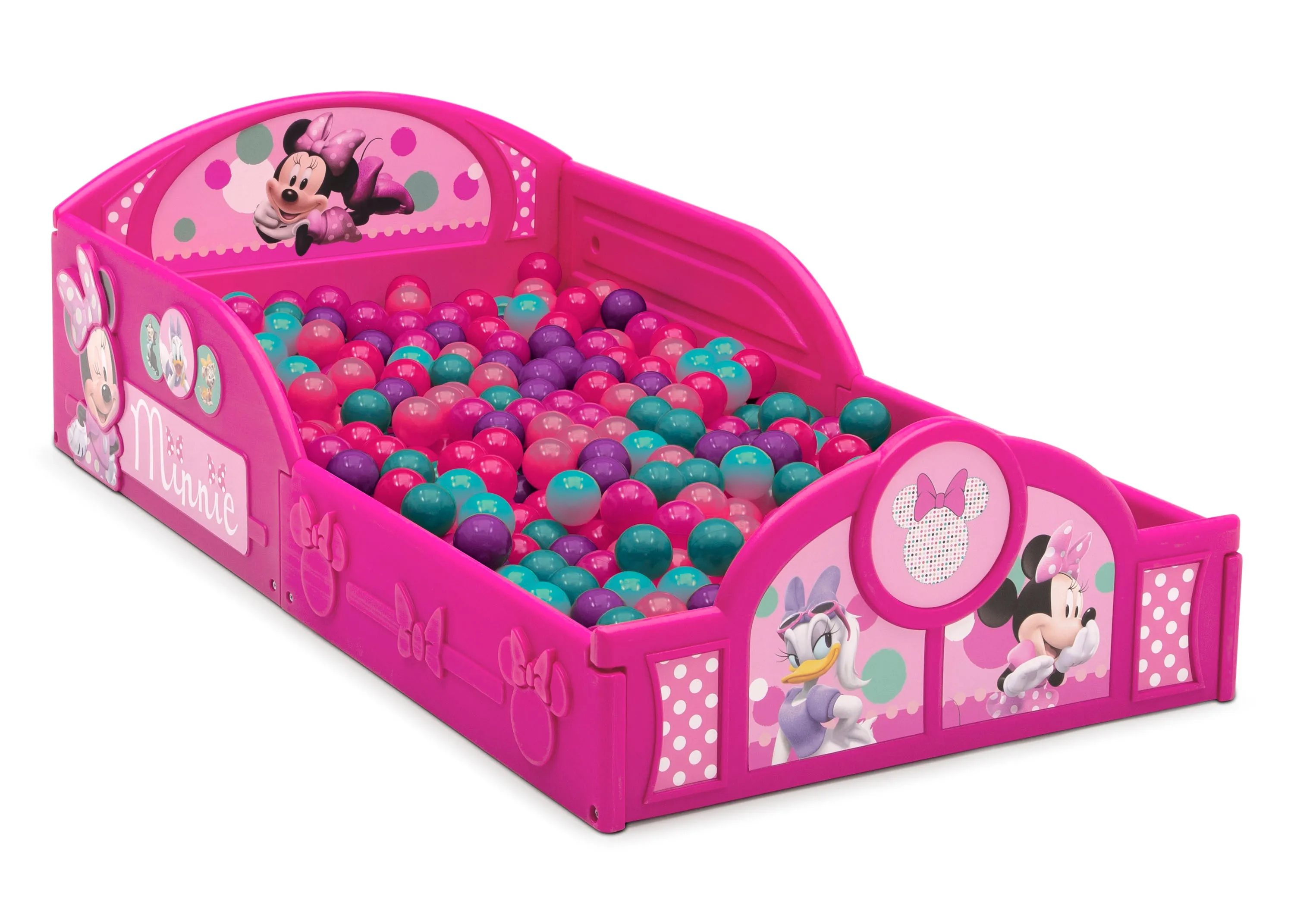 Minnie Mouse 4-Piece Room-in-a-Box Bedroom Set - Includes Toddler Bed, Toy Bin & Desk with Chair