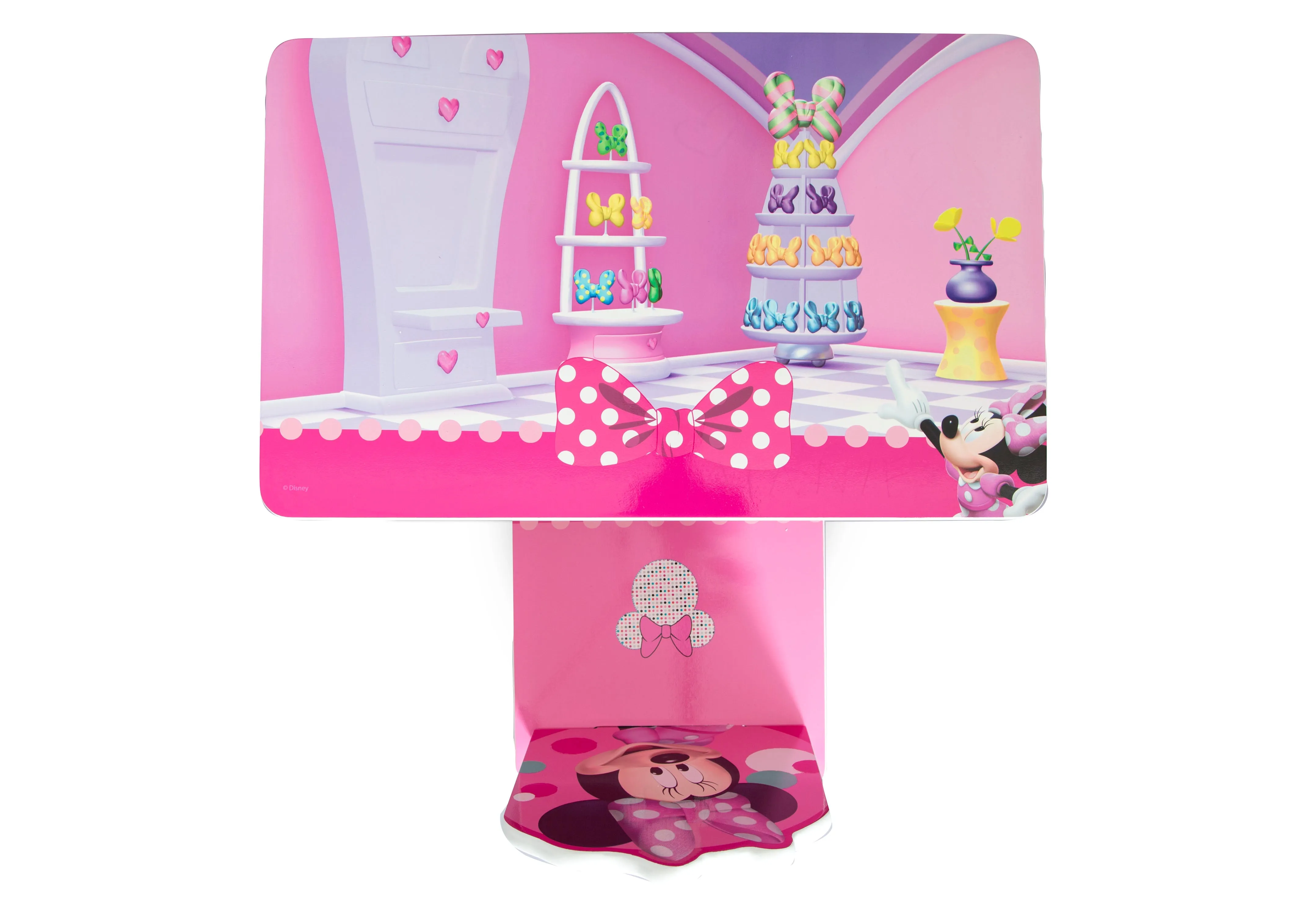 Minnie Mouse 4-Piece Room-in-a-Box Bedroom Set - Includes Toddler Bed, Toy Bin & Desk with Chair