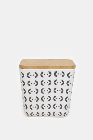 Multicolour Bamboo Canister ( Small)