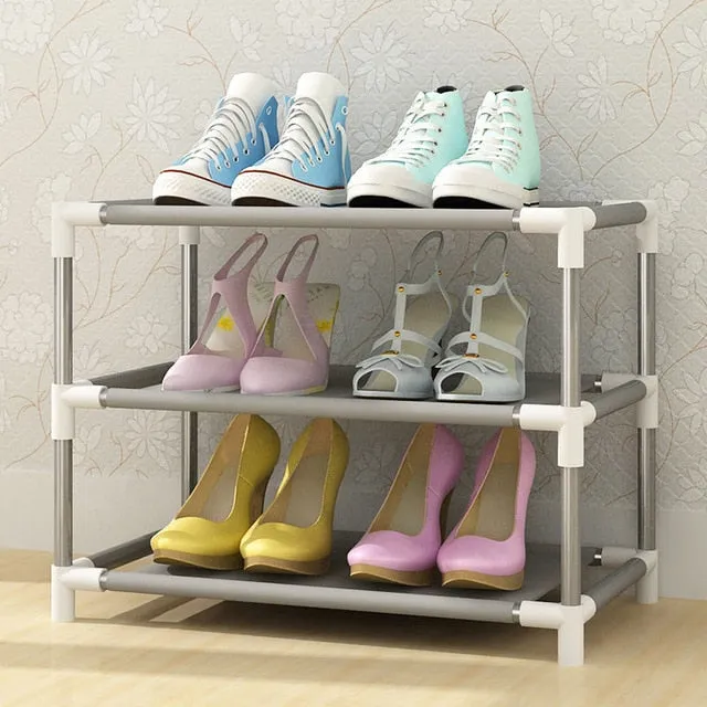 Multilayer Shoe Rack Detachable Dustproof Nonwoven Fabric Shoe Cabinet Home Standing Space-saving Stand Holder Shoes Organizer