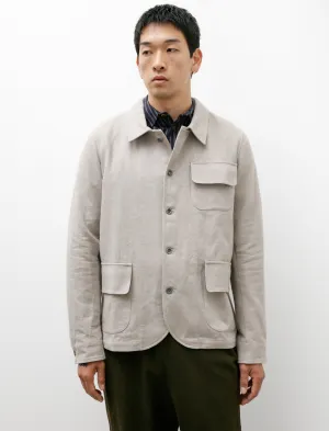 Natural Jacket Flax Cotton Grey