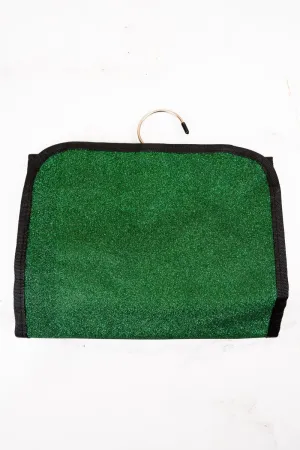 NGIL Green Glitz & Glam Roll Up Cosmetic Bag