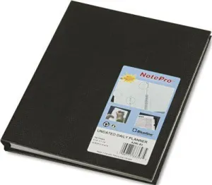 Notepro Undated Daily Planner' 9-1/4 X 7-1/4' Black