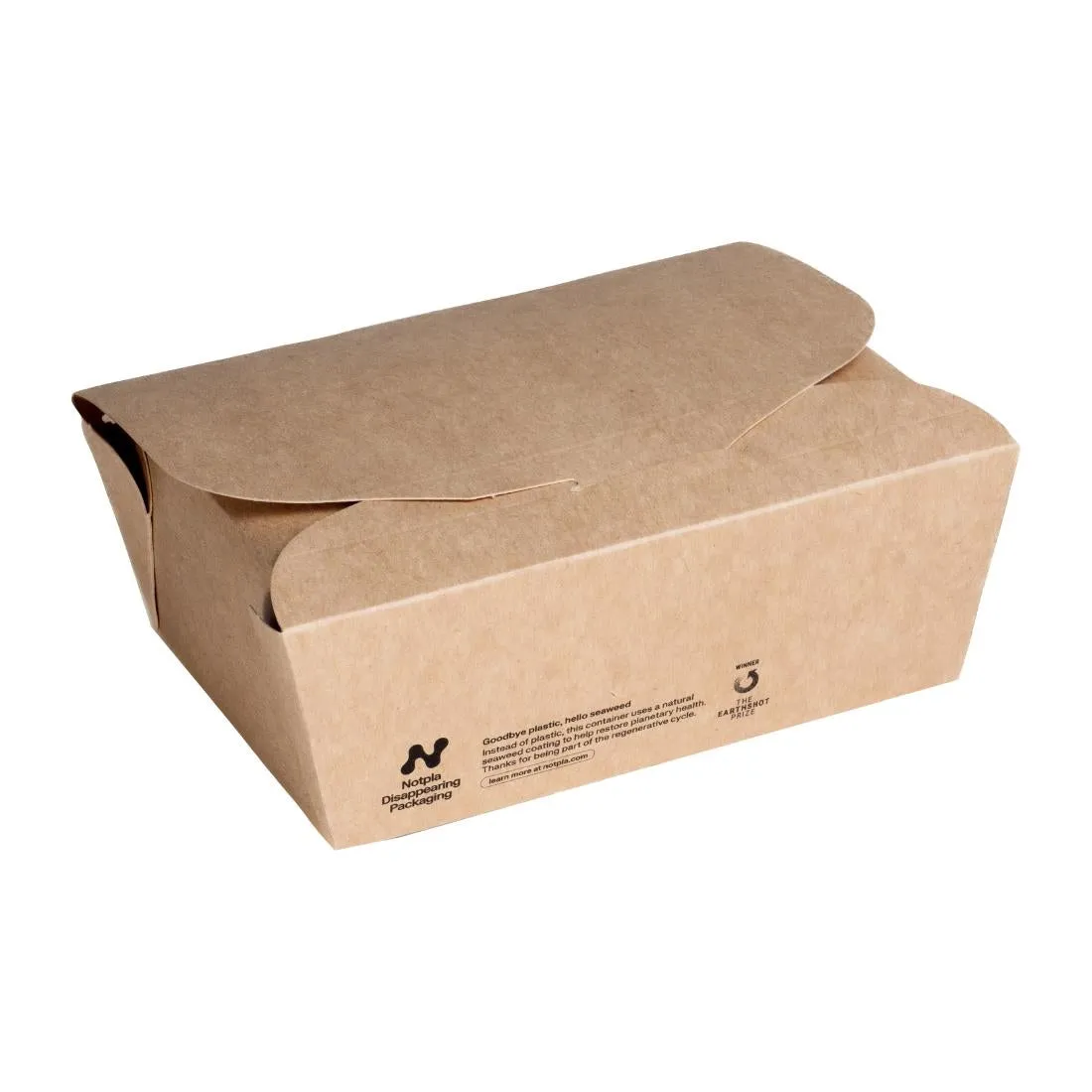 Notpla Medium Takeaway Boxes 1200ml - Kraft (Pack of 250)